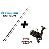 Σετ Combo Eging Oceanic Team Egi Gun 250+Ryobi Virtus 2000 CO.00EG10