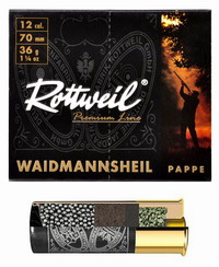 Φυσίγγια Μάλλινη Τάπα Rottweil Waidmannsheil Pappe 36gr 10tmx 15606