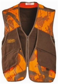 Γιλέκο Κυνηγίου Dispan Brown/Camo Orange 4ΠΚ 