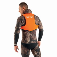 Γιλέκο βαρών Πλάτης Seac Sub Vest Fluo Orange 0990011021000