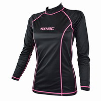 Γυναικείο Μπλουζάκι Μακρυμάνικο Rash Guard UV+50 Seac Sub T-Sun Long Black 1550015008025