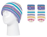 Παιδικό Σετ Σκουφάκι & Γάντια Heat Holders Stripe Hat Mittens Cream Stripe 80078