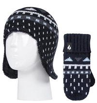 Παιδικό Σετ Σκουφάκι & Γάντια Heat Holders Cosy Ears Hat Mittens Black 80075