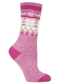 Γυναικείες Κάλτσες Heat Holders Jacquard Lite Socks Rasp/White 80023    