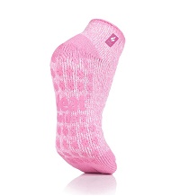 Γυναικείες Ισοθερμικές Κάλτσες Heat Ladies Holders Ankle Slipper Pink/Cream 80020