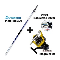 Σετ Full Combo Surf Oceanic Team Piccolino 390m + Sensei Magnum 60 + Ryobi Iron Max X 300m CO.SURF2