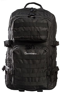 Επιχειρησιακό Σακίδιο Πλάτης Survivors Black 45/55lt 00669