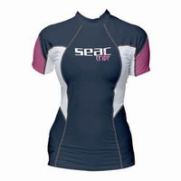 Γυναικείο Μπλουζάκι Κοντομάνικο Rash Guard Seac Sub Raa Short Evo UV+50 Blue 15500030020