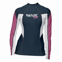 Μπλουζάκι Γυναικείο Μακρυμάνικο Rash Guard Seac Sub Raa Long Evo UV+50 Blue 15500020020
