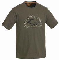 Μπλουζάκι T-Shirt Pinewood Wild Boar Khaki 5422-121
