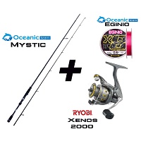 Σετ Combo Eging Oceanic Team Mystic+Ryobi Xenos 2000+Nήμα Oceanic Team Eginio CO.00EG13