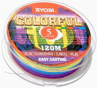 Νήμα Οκτάκλωνο Ryobi Colorfull 8Braid 120m RY.062120 Νήμα Οκτάκλωνο Ryobi Colorfull 8Braid 120m RY.062120