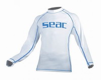 Παιδικό Μπλουζάκι UV+50 RASHGUARD SEAC Sun Guard Long Άσπρο/Μπλε 1550013003202