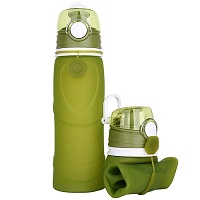 Παγούρι Aναδιπλoύμενο Alpin Medical Grade Silicone Olive 0.750lt S5-750 Παγούρι Aναδιπλoύμενο Alpin Medical Grade Silicone Olive 0.750lt S5-750