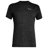 Tεχνικό Μπλουζάκι T-Shirt Salewa Puez Melange Dry M S/S Black Out Melange 26537-0911