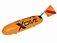 Σημαδούρα PVC X-Dive Μονού Θαλάμου Πορτοκαλί 65001
