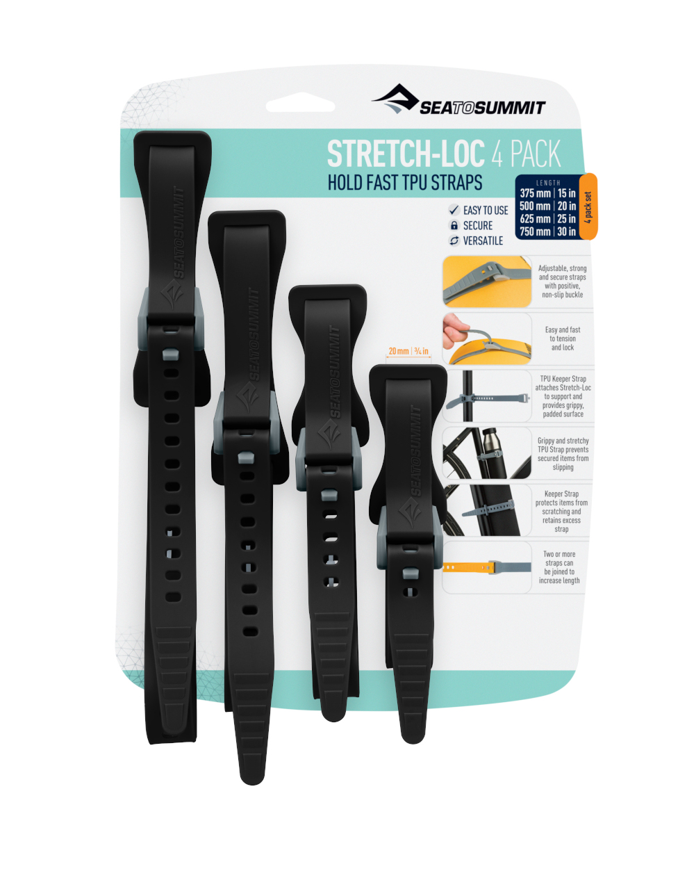 STRETCH-LOC ALL SIZES 20mm 4PACK