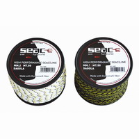 Σχοινί Για Ψαροντούφεκο SEAC SUB DYNEEMA  1mm ΜΑΥΡΟ-ΚΙΤΡΙΝΟ