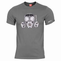 Κοντομάνικο Μπλουζάκι Pentagon T-Shirt Gas Mask Wolf Grey K09012-GM-WG08